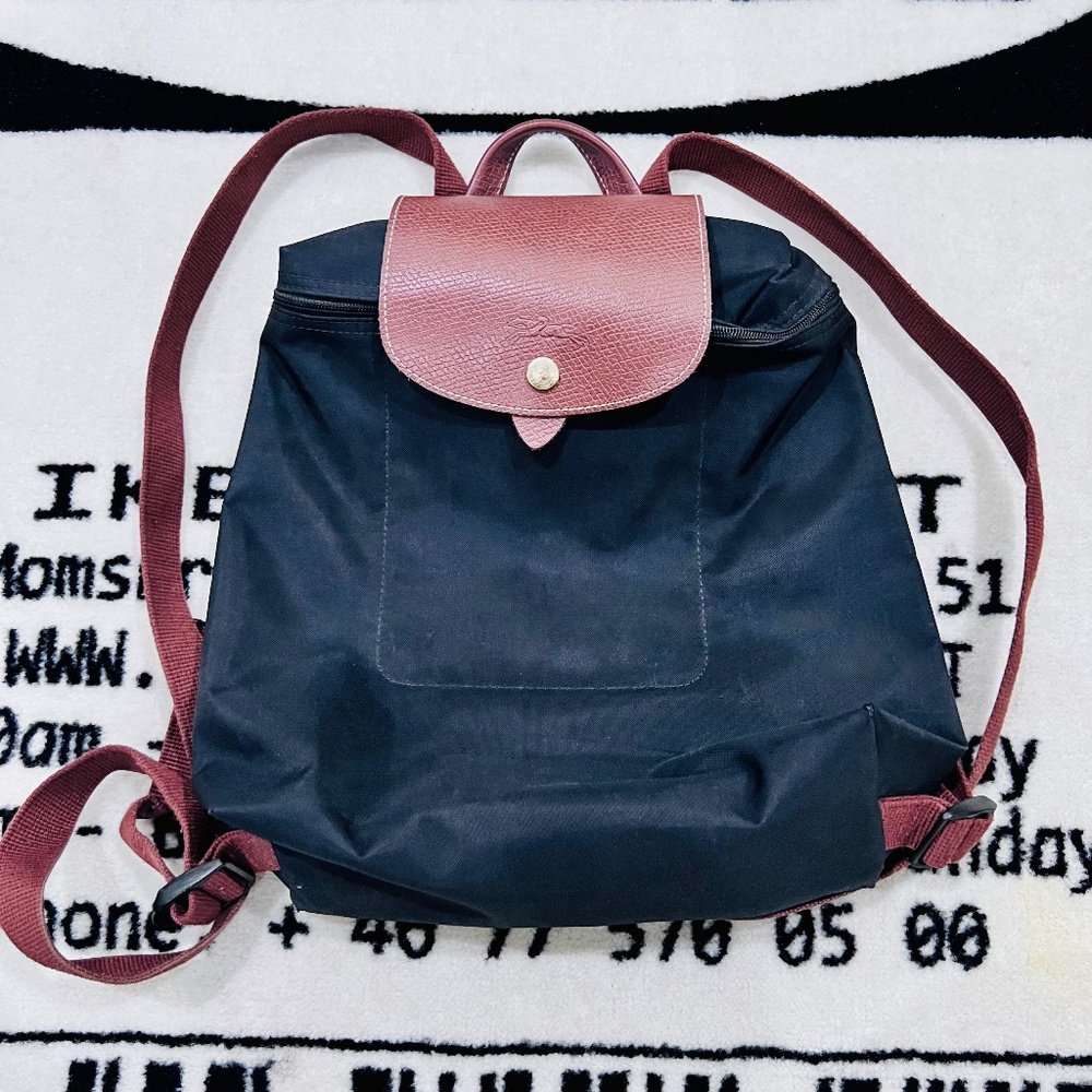Longchamp Le Pliage Backpack - Brown Black